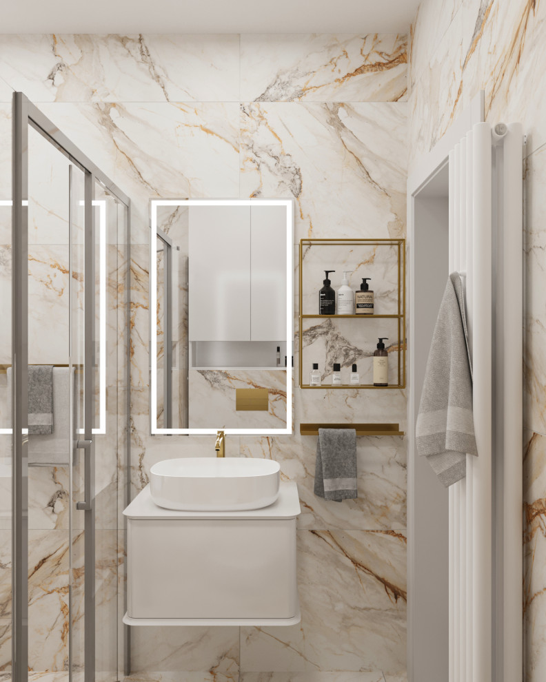 Проект квартиры в 99,2 м2 в неоклассике для молодой пары