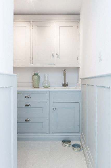 An Open-plan Contemporary Country Kitchen By Burlanes farmhouse-utility-room