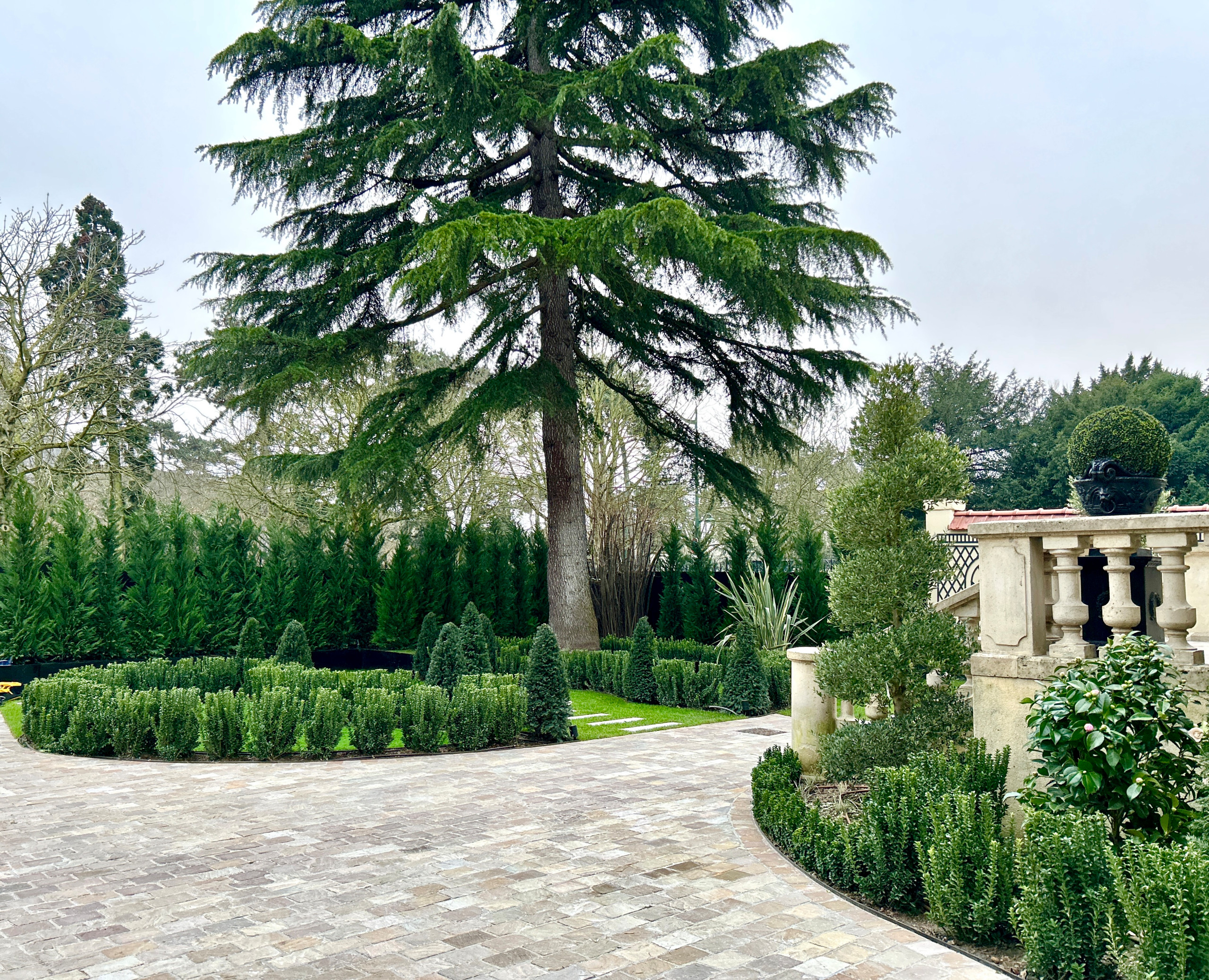 Jardin structuré à la française