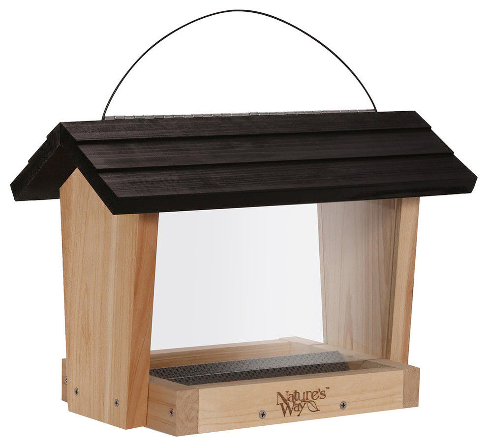 Nature's Way Cedar Hopper Feeder, Without 2 Suet Cages