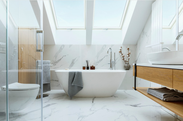 Kew Gardens contemporary-bathroom