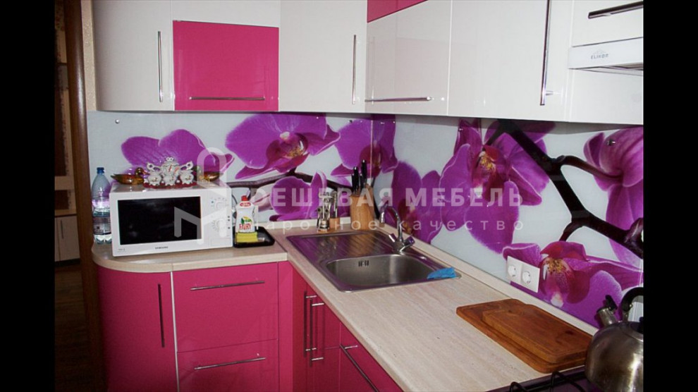 Кухня "Блеск арт.26" из глянцевой Эмали