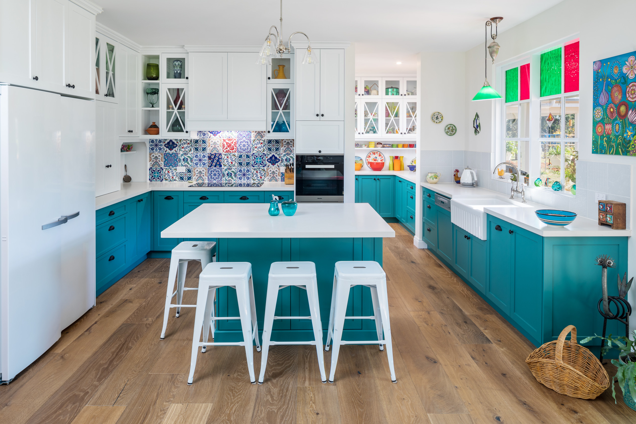 Turquoise Kitchen - Welford-on-Avon - Koivu Kitchens