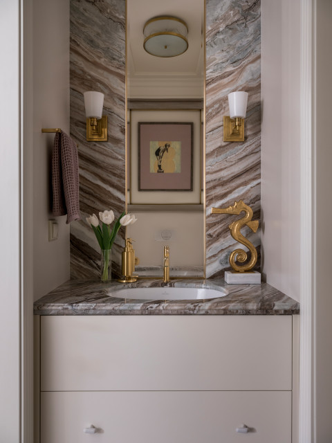 Bath transitional-cloakroom