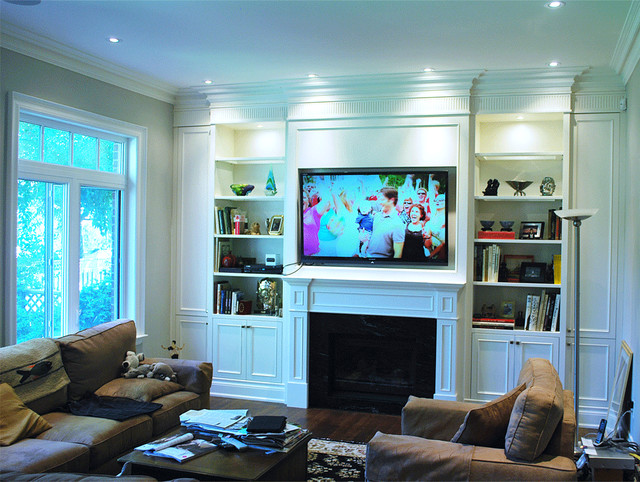 built in wall unit - traditional - living room - toronto -times
