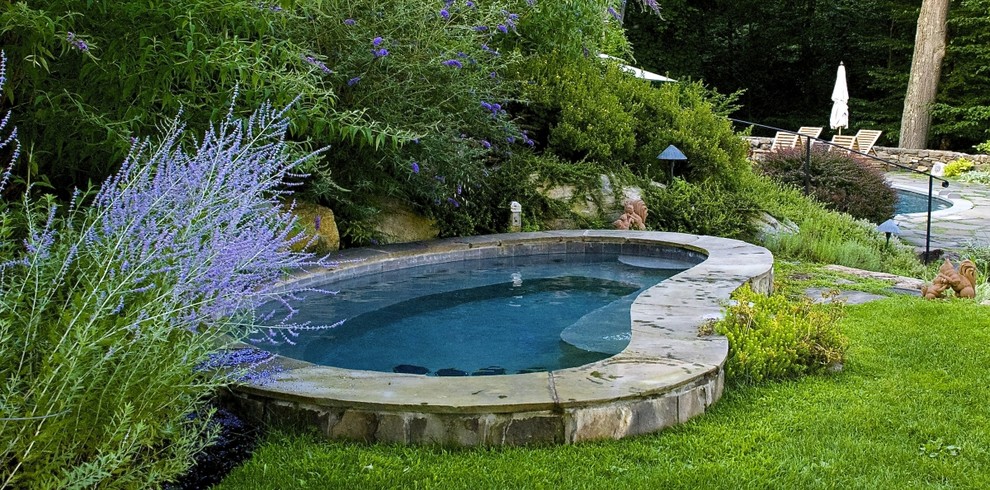 Photo of a transitional pool in New York.