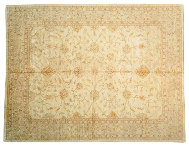 Washed Out Ziegler Mahal 100% Wool, Hand-Knotted Oriental Rug
