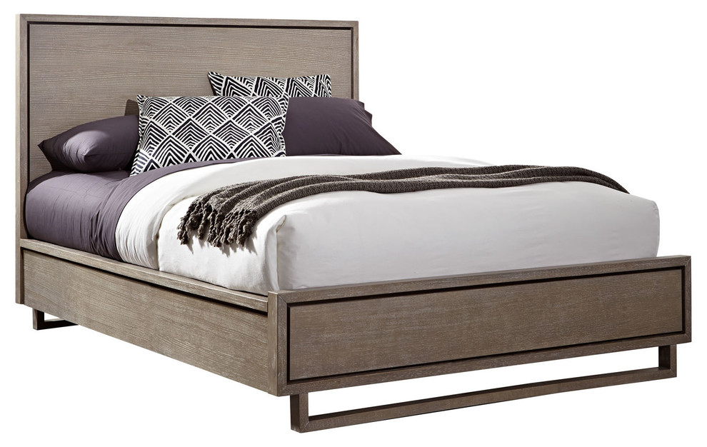 Palliser Furniture, Podium Queen Sized Panel Bed Farmhouse Panel