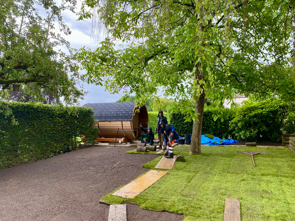 Gesamte Gartenanlage