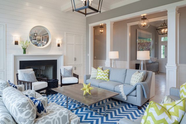 Martha's Vineyard Residence coastal-living-room
