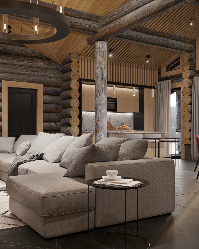 Шале интерьер