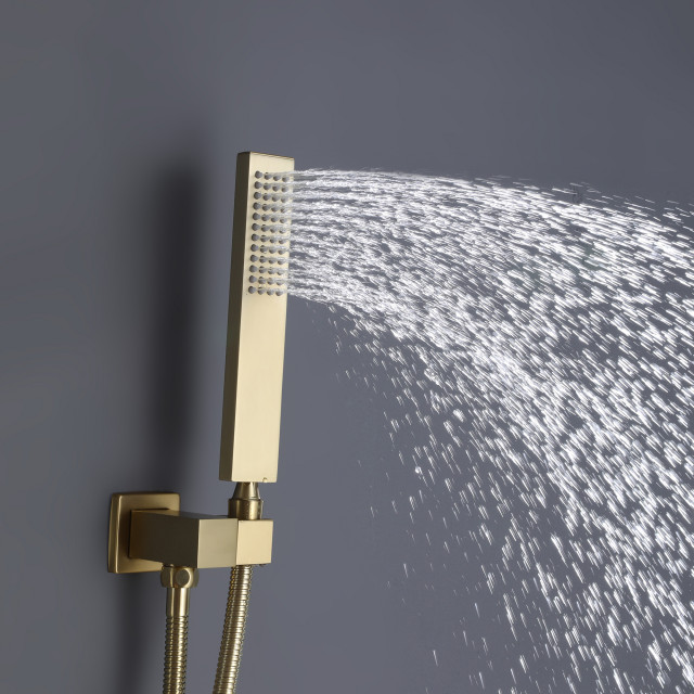 Wall Mounted 3-Function Thermostatic Shower System with Rough-In Valve ...