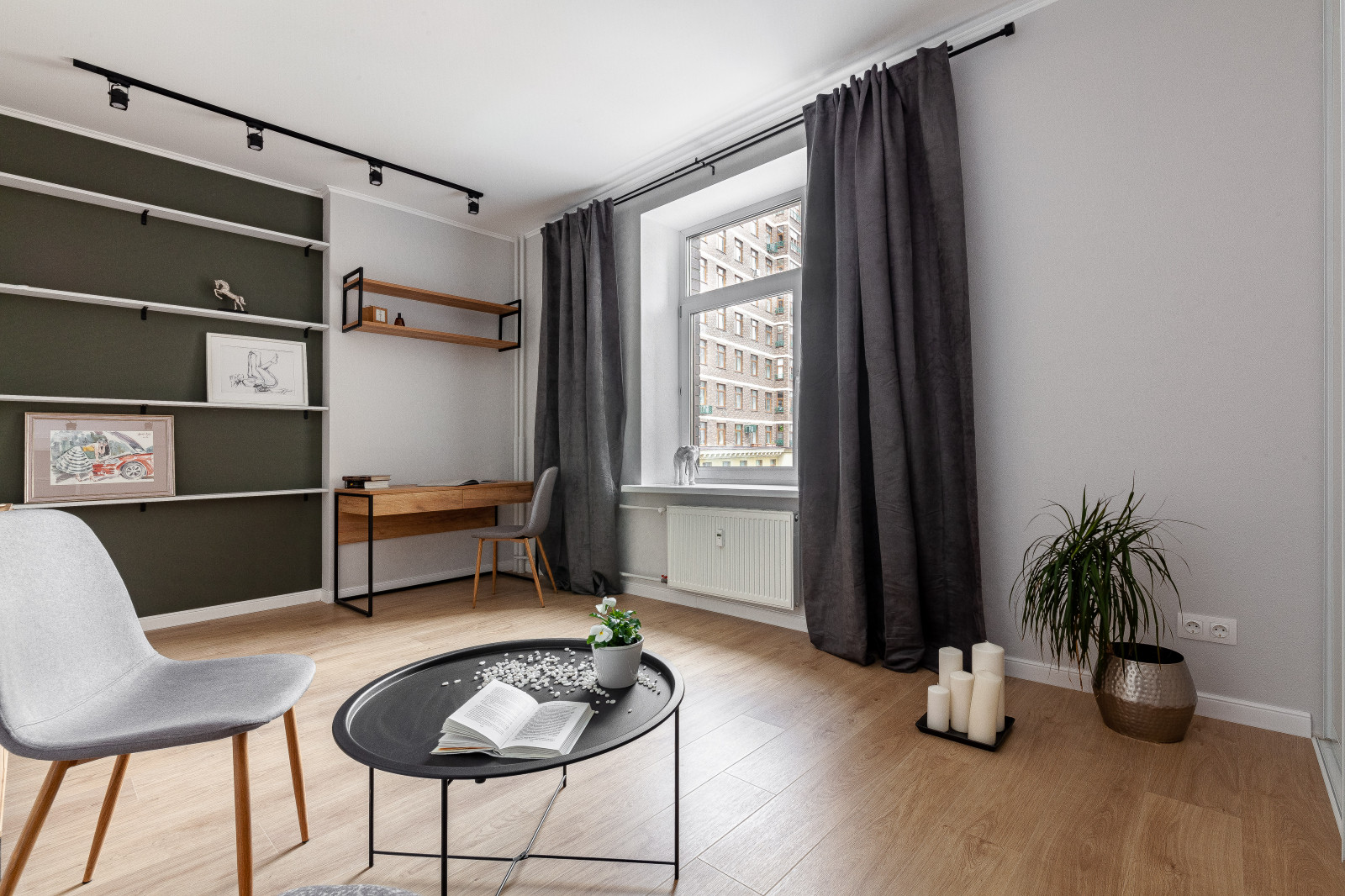 Light green 2 bedroom apartment at Moscow region