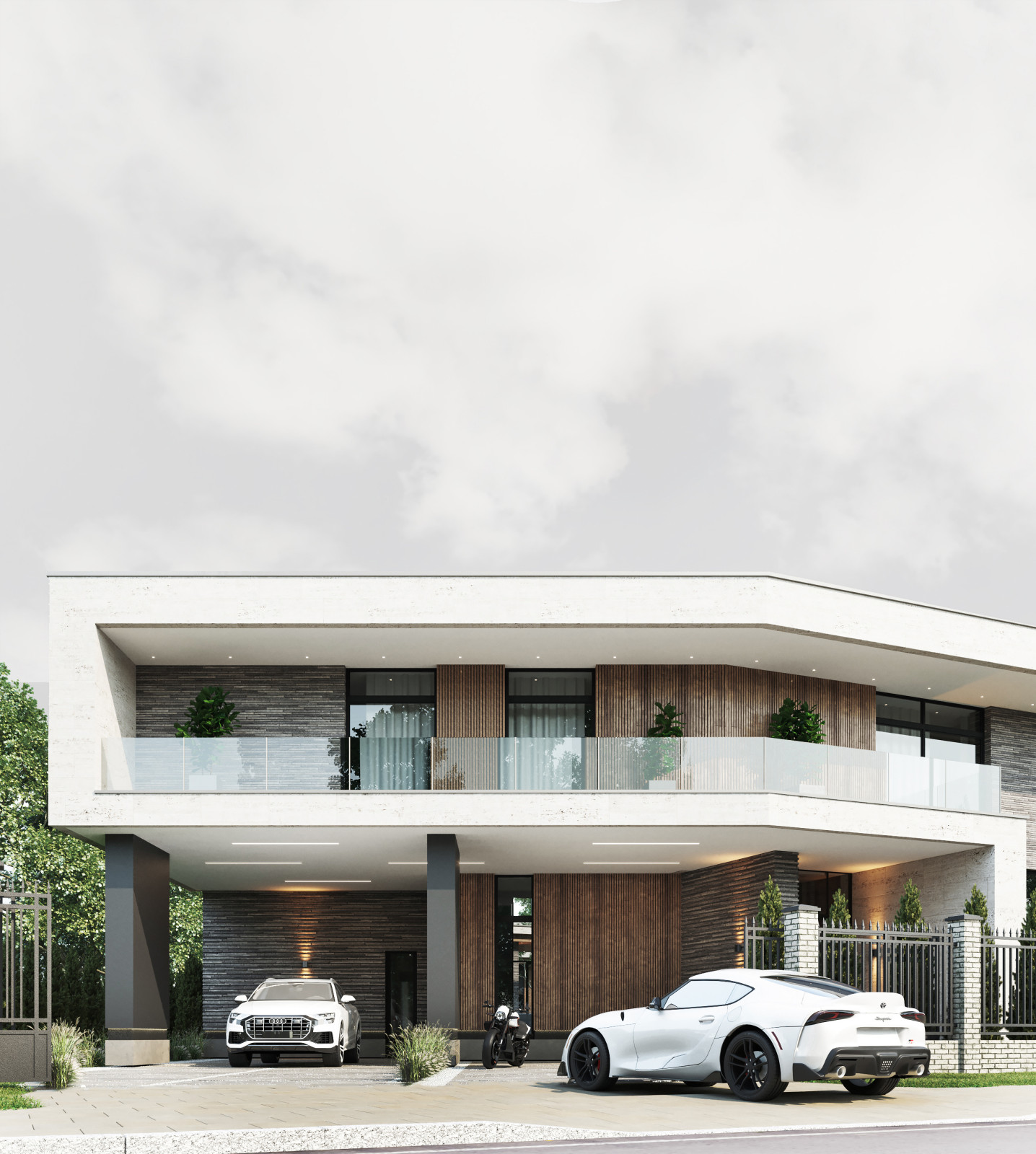 Архитектурный проект коттеджа 600м в КП Президент