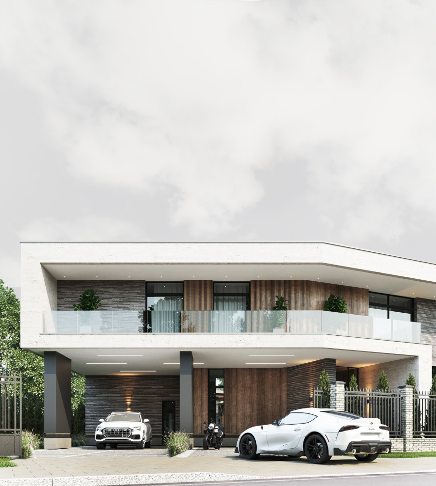 Архитектурный проект коттеджа 600м в КП Президент