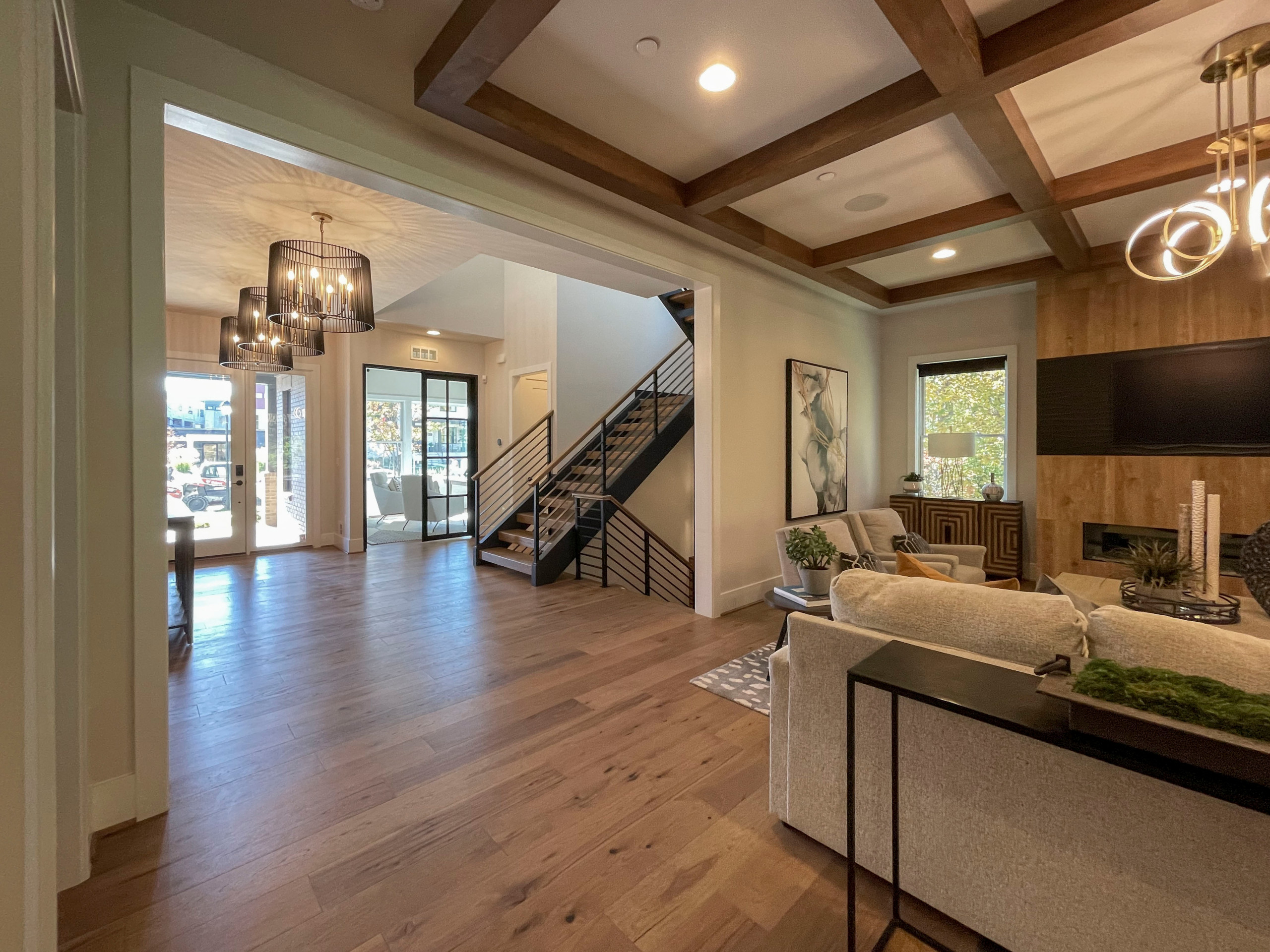 113_Floating Straight- Stringers with No Risers in Contemporary Home, Bethesda M