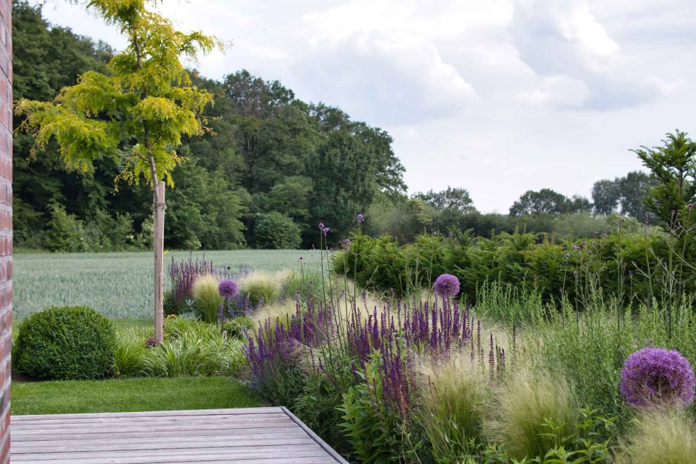 Стильный дизайн: участок и сад среднего размера в скандинавском стиле - последний тренд