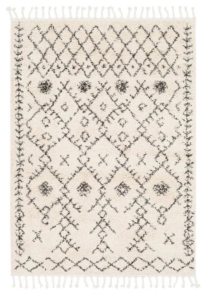 Shireen Beige Shag Area Rug 2 x 3