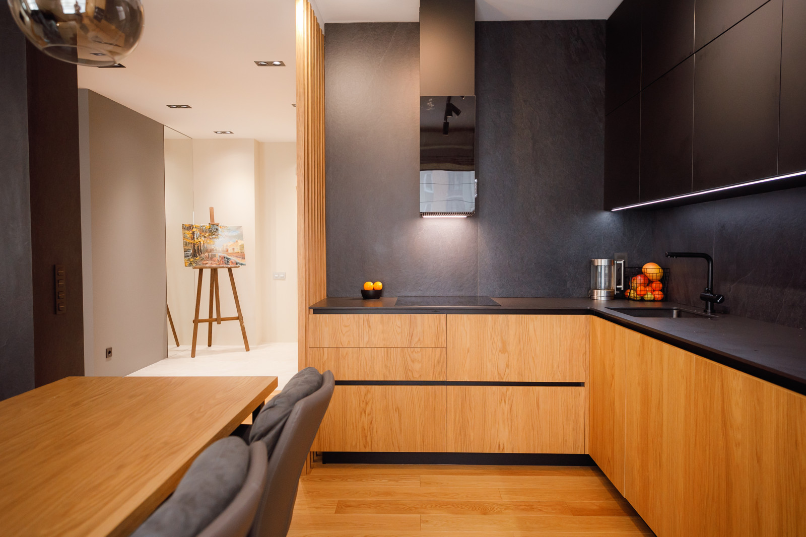 дизайн - проект квартиры 84 м2 с гостиной 42 м2