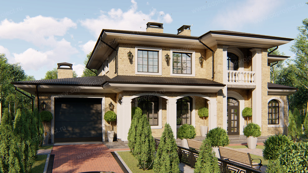 Проект загородного дома в классическом стиле