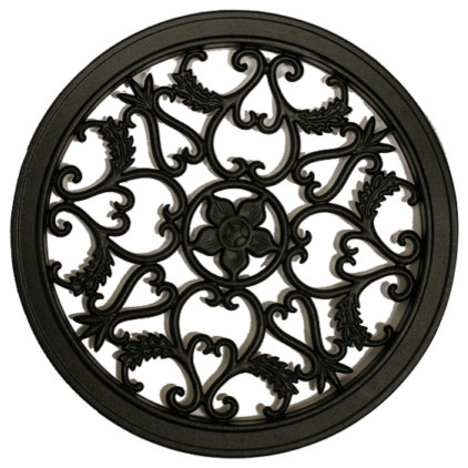 Round Decorative Gate Fence Insert Mediterranean Windows And