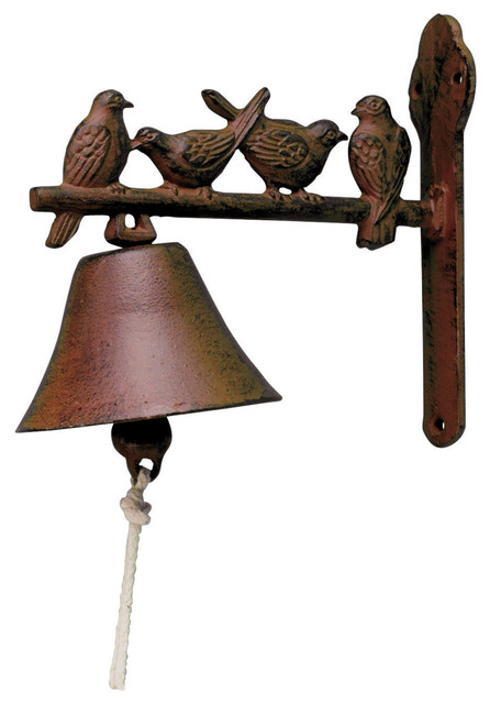 Cast Iron Bird Doorbell Traditional Doorbells And Chimes By Cast Iron Bird Doorbell