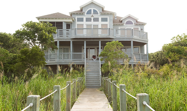 Back Elevation coastal-house-exterior