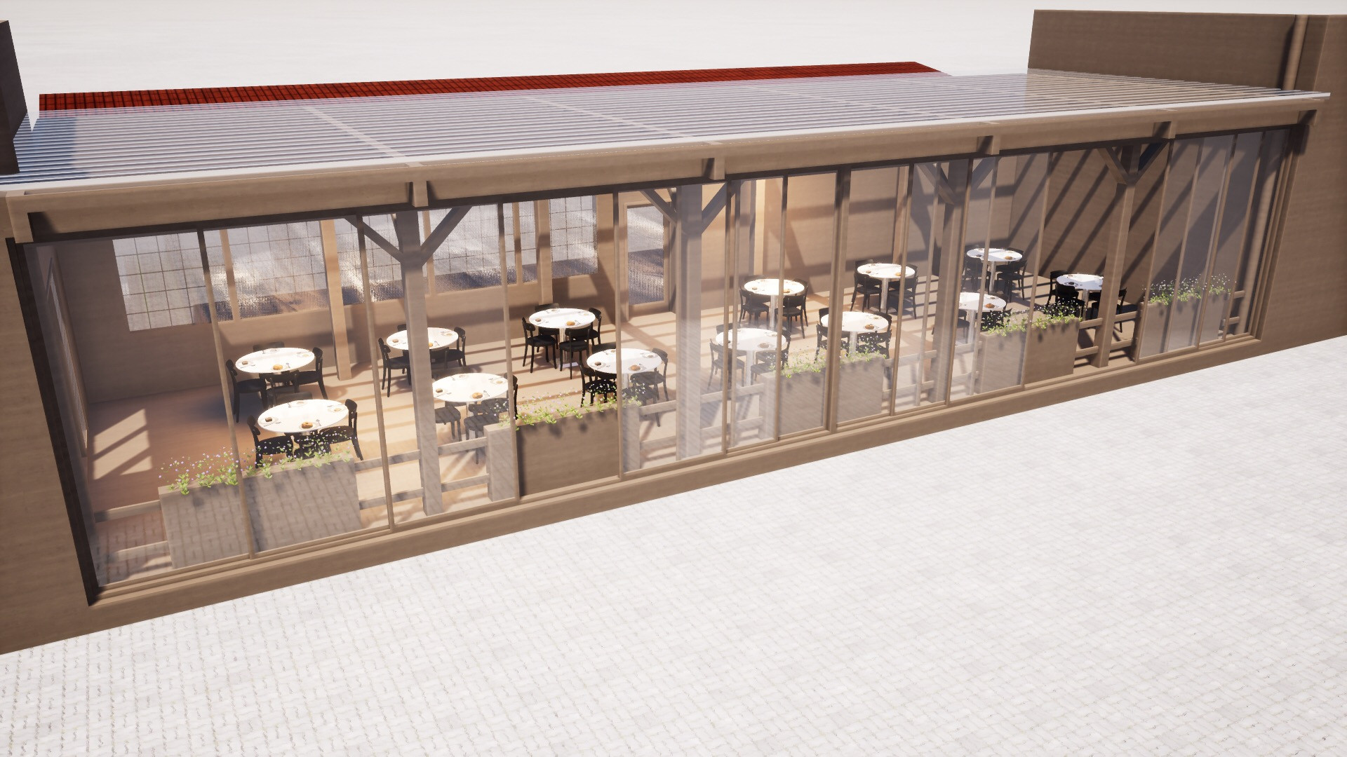 Exterior Patio for a Restaurant