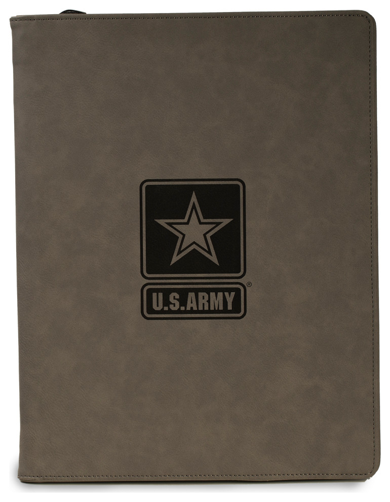 Gray US Army Logo Padfolio/Portfolio Contemporary