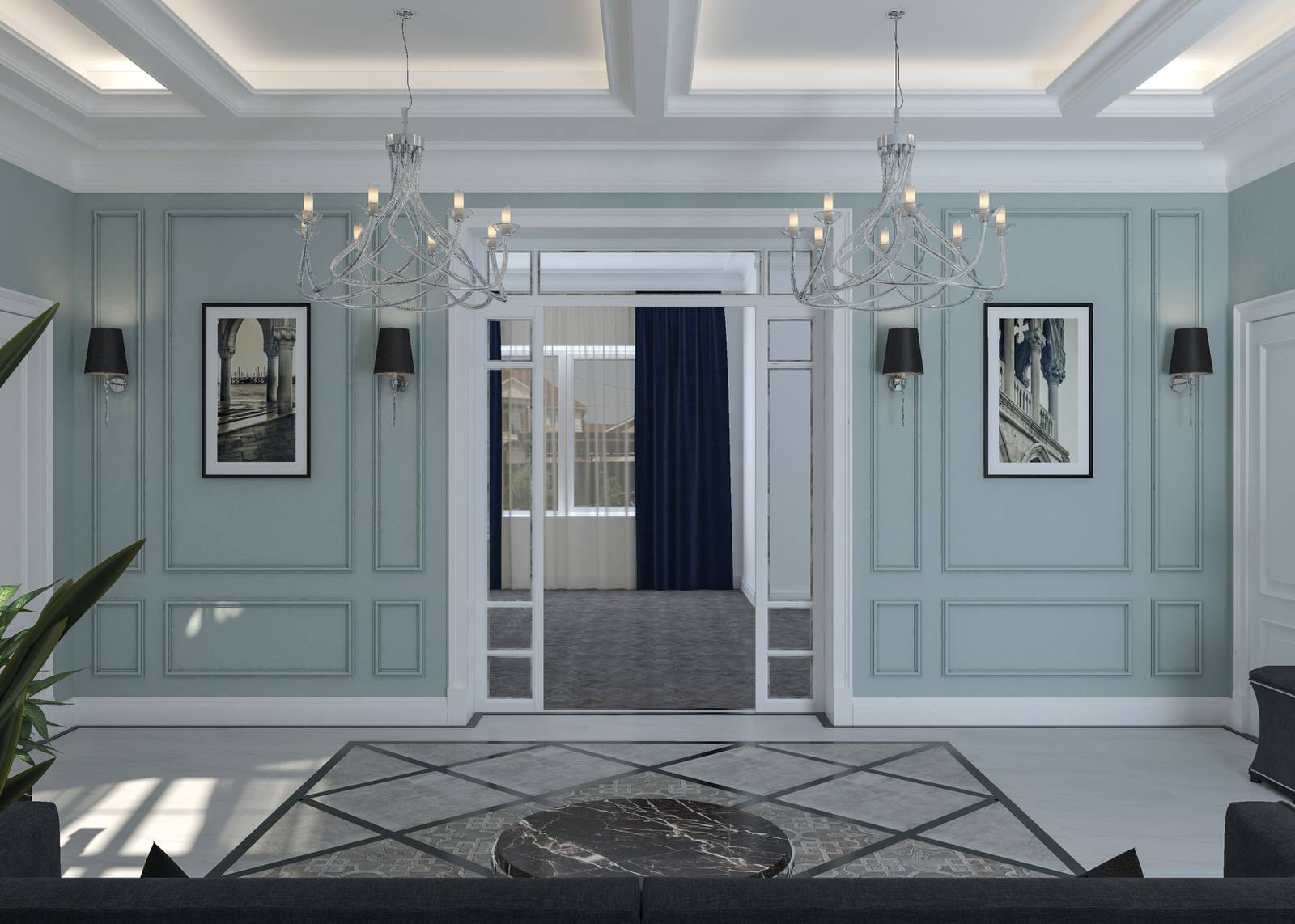 Холл "Clair et recherché"