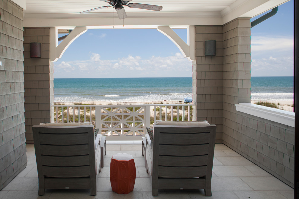 Shingle Style Private Residence 2 - Beach Style - Porch - Jacksonville ...