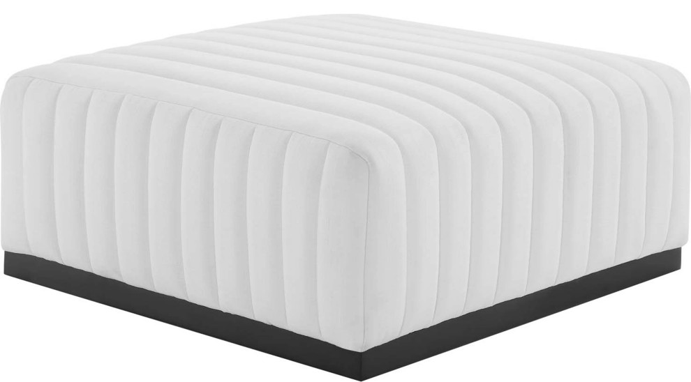 Stone Channel Ottoman Transitional Footstools And Ottomans by