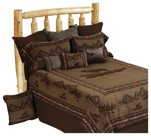 Rocky Mountain Elk Basic Set Rustic Sheet And Pillowcase Sets Rocky Mountain Elk Basic Set Rustic Sheet And Pillowcase Sets By Wooded River Inc
