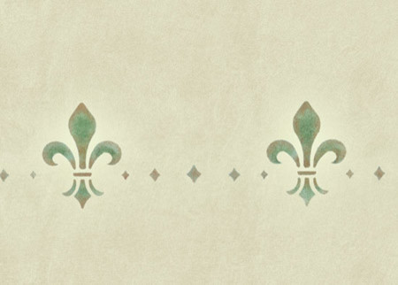 Fleur De Lis Border Stencil Traditional Wall Stencils By Fleur De Lis Border Stencil
