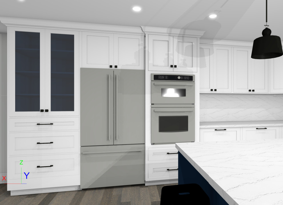 Inspiration for a transitional kitchen remodel in Chicago