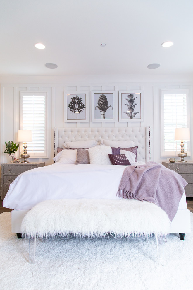 Inspiration for a transitional bedroom in Orange County.