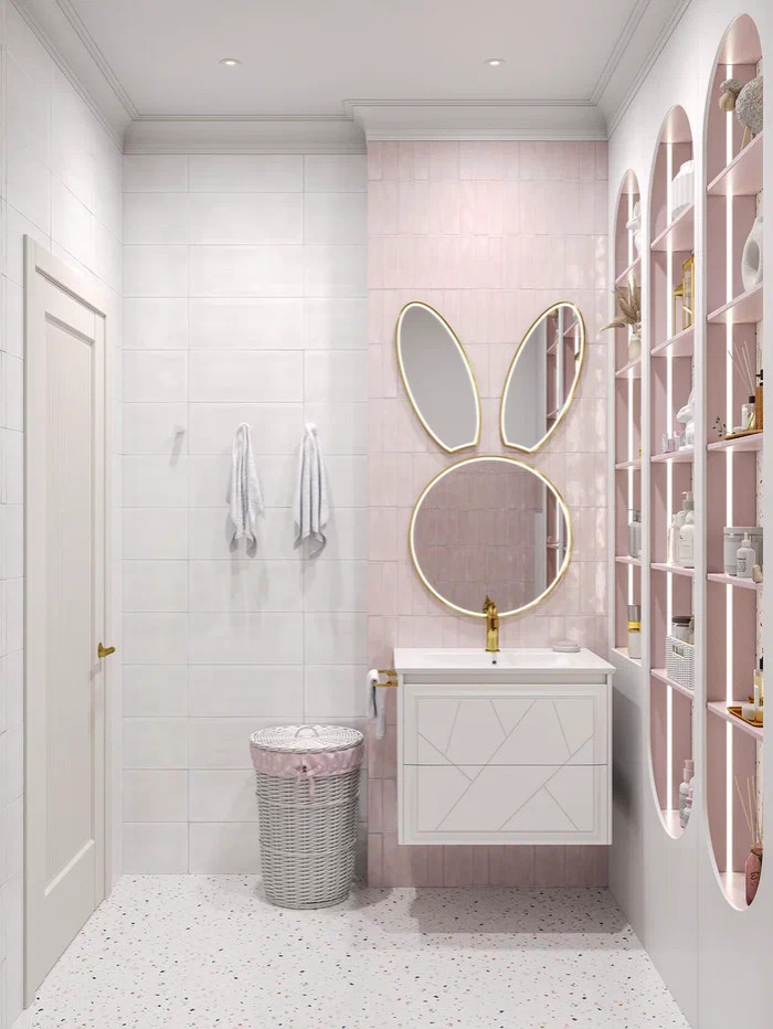 Милая ванная для девочки