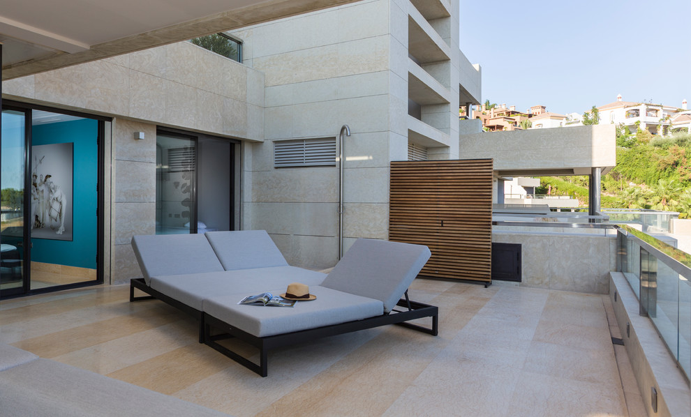 Inspiration for a large contemporary patio in Malaga.