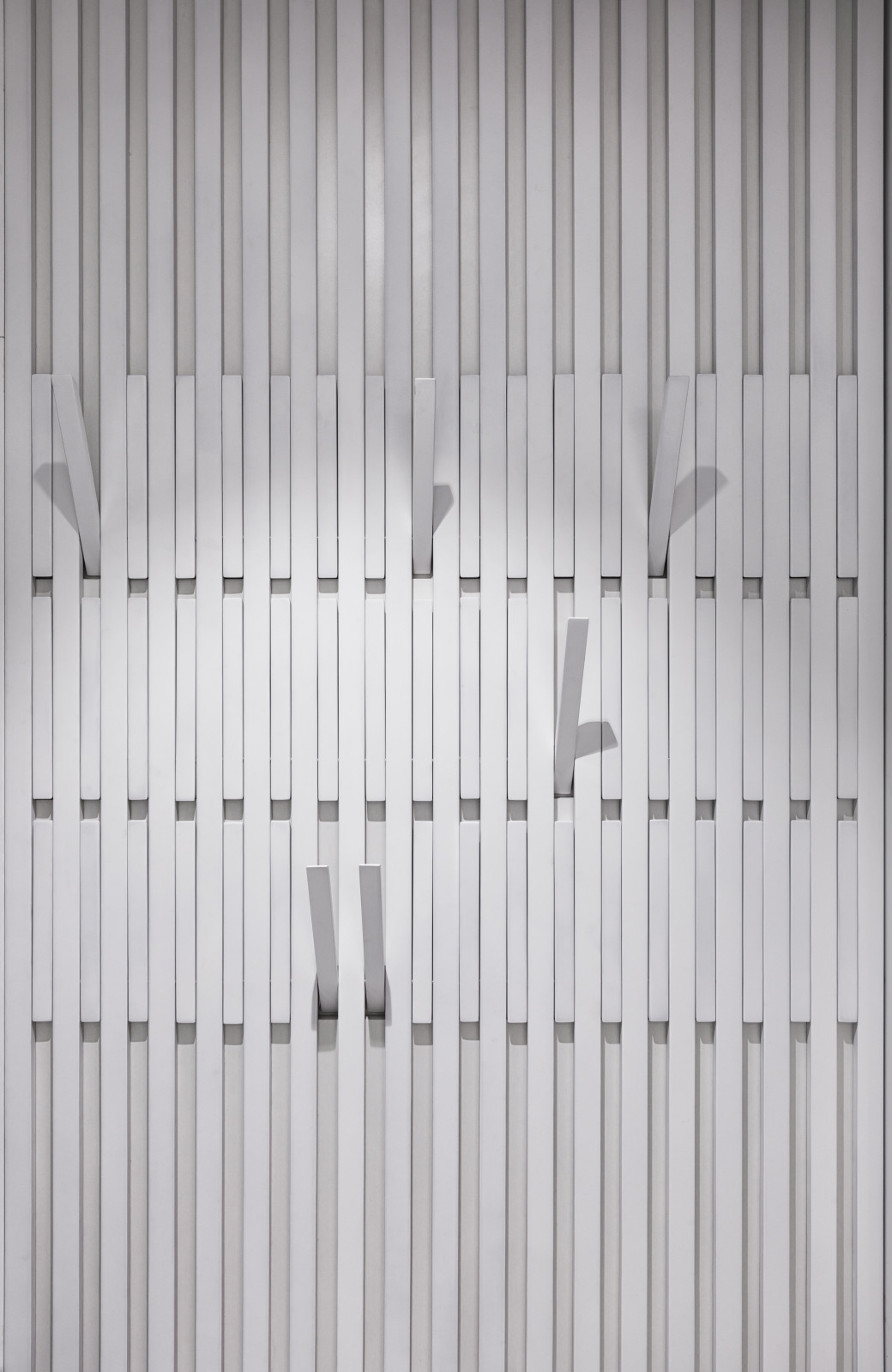 Stylish monochromatic white penthouse