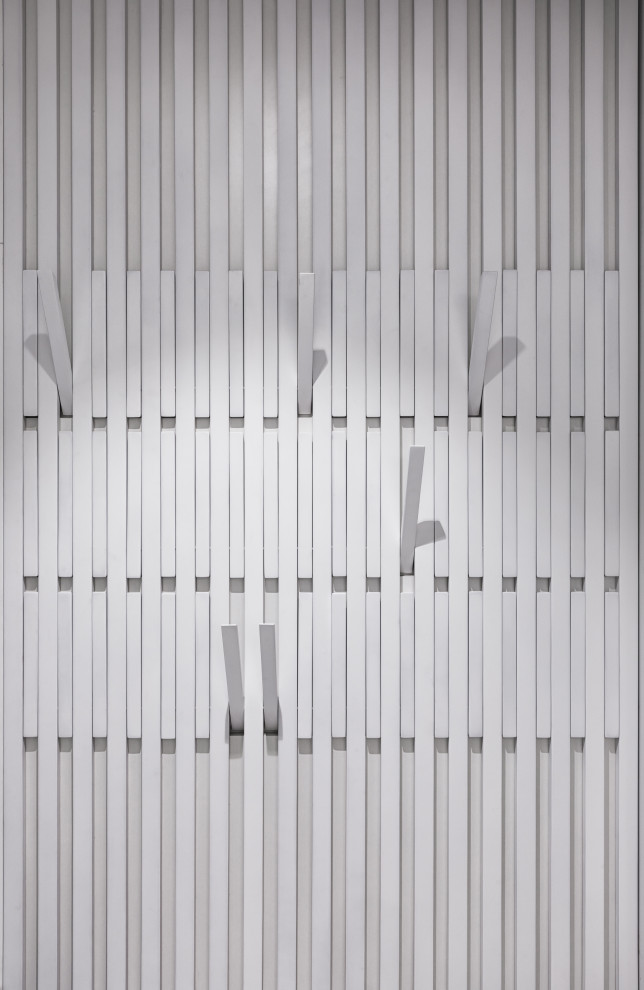 Stylish monochromatic white penthouse