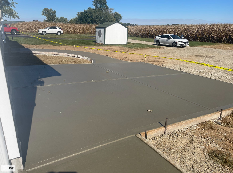 Garage Apron and Sidewalk