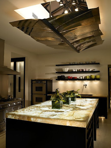 Backlit Onyx Contemporary Kitchen Salt Lake City By Accent