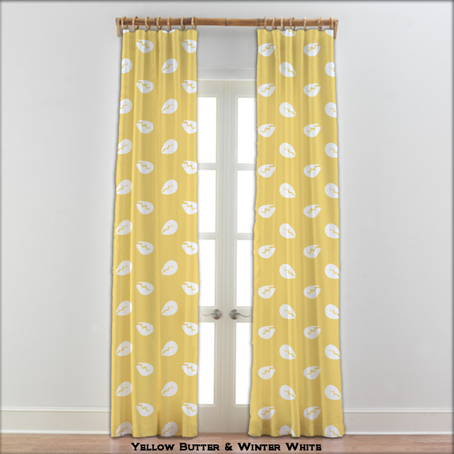 Cowry Cowrie Shell Curtains In Yellow And White 22 Other Colors