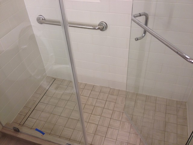 Accessible Shower Design With Proline Drain Modern Accessible Shower Design With Proline Drain Modern