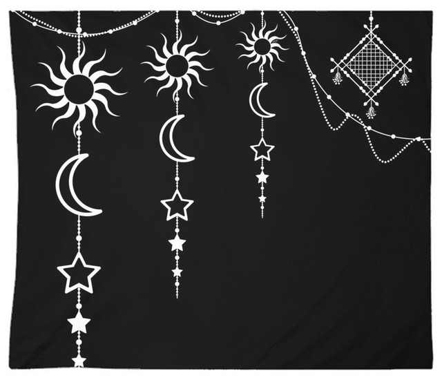 moon and stars tapestry