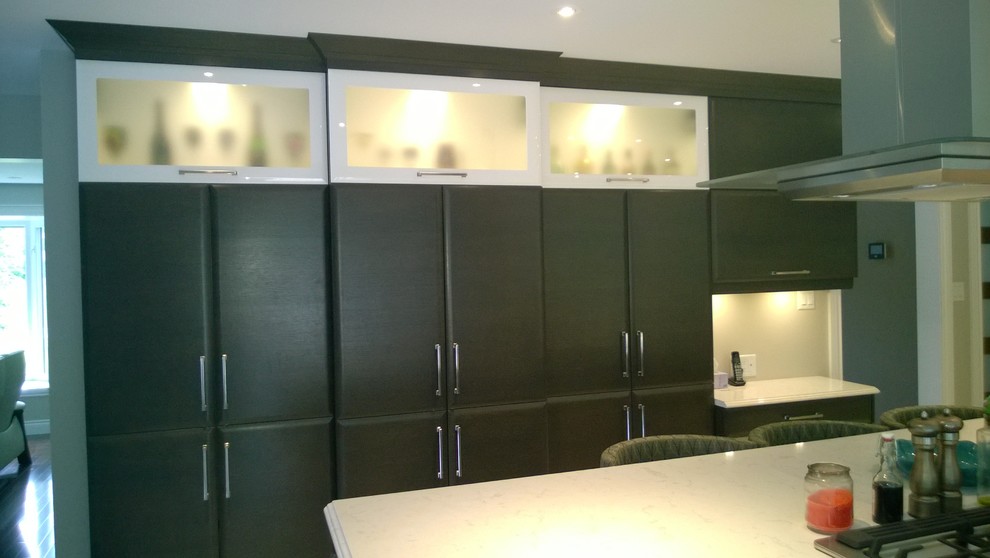Example of a transitional kitchen design in Ottawa
