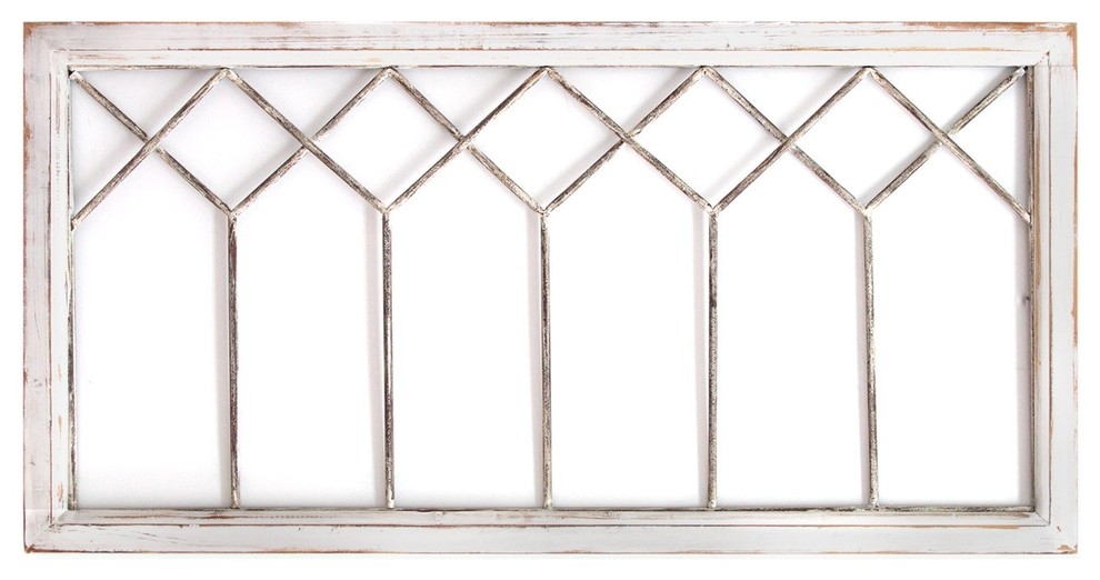 Stratton Home Decor Distressed Window Panel Wall Decor Farmhouse