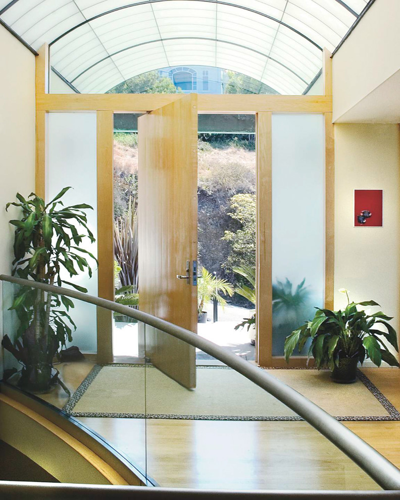 Inspiration for a modern entryway in San Diego.
