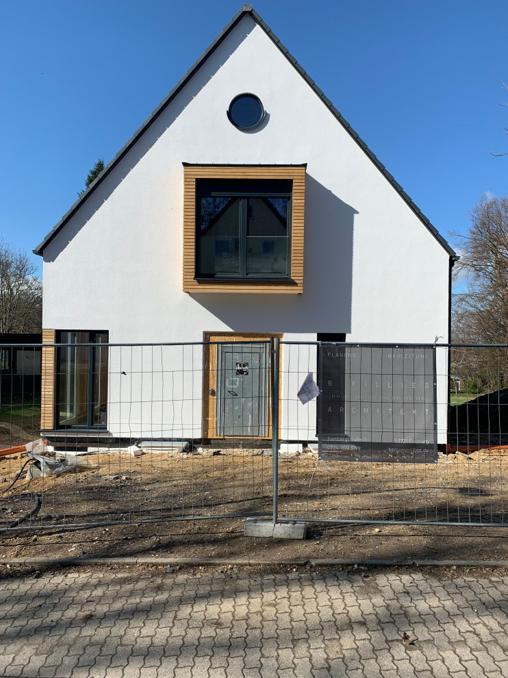 Straßenansicht - moderne Interpretation der Gestaltungsvorgaben des Bebauungspla