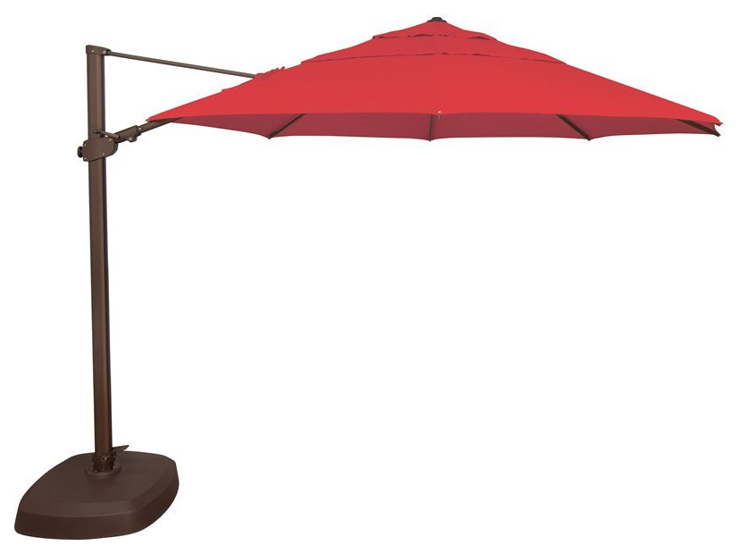 Simply Shade Fiji Octagon Fabric Cantilever Umbrella in Bronze/Jockey